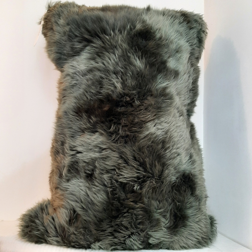Natures Collection 100% Genuine Sheepskin Lumbar Pillow Pine
